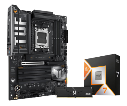 Zestaw podzespołów ASUS TUF GAMING X870-PLUS WIFI+Ryzen 7 9850X3D+32GB (2x16GB) 6000